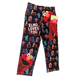 Brief Insanity Briefly Kids Sesame Street Big Elmo Lounge Pajama Pants 5T NWT